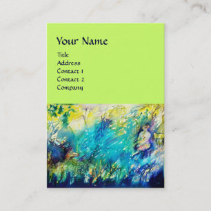 CARTÃO DE VISITA PAN BRINCANDO FLUTA E CERVEJA EM TERRA VERDE