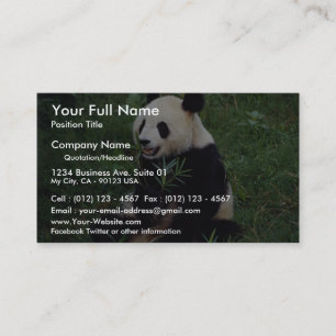 Cartão De Visita Panda gigante, província de Sichuan, China