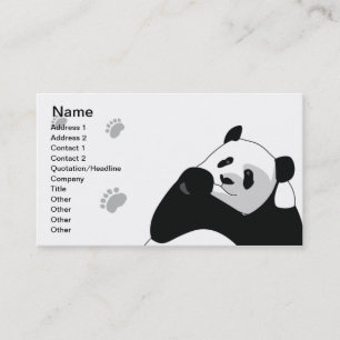 Cartão De Visita Panda - negócio