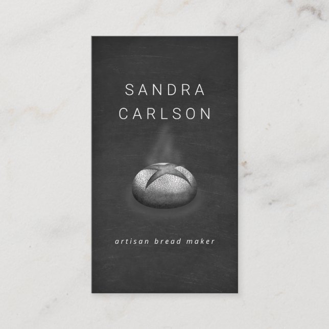 Cartão De Visita panela de pão artesanal  (Frente)