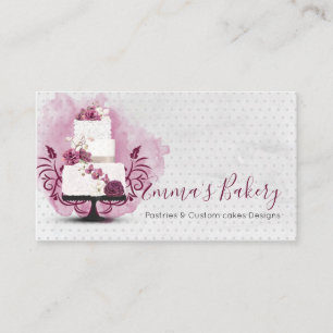 Cartão De Visita Panificação De Bolo, Patisserie, Bolos E Doces