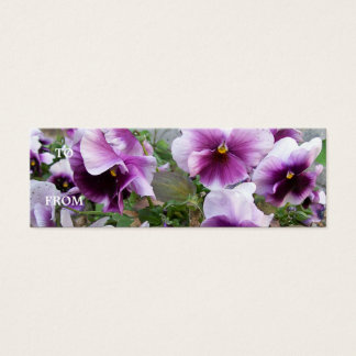 Cartão de visita Pansy Roxo