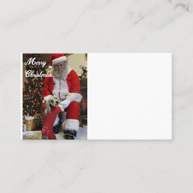 Cartão De Visita Papais noeis (Frente)