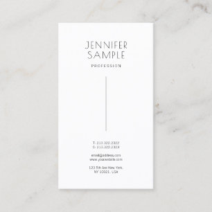 Cartão De Visita Papel brilhante Design minimalista moderno Elegant