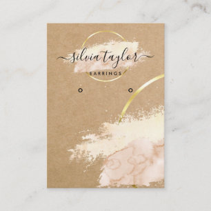 Cartão De Visita Papel de artesanato para caligrafia Logótipo da pl