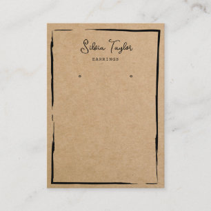 Cartão De Visita papel de artesanato simples Tocando quadro exibiçã