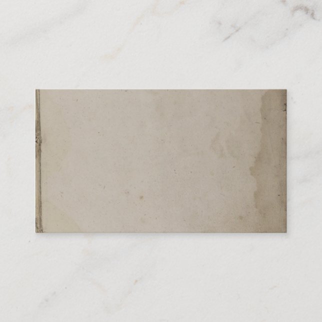 Cartão De Visita Papel de embalagem Manchado sujo velho (Frente)