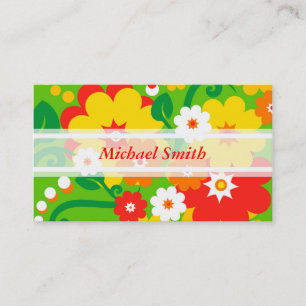 Cartão De Visita Papel de parede de alimentação da Flor Engraçado +