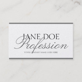 Cartão De Visita Papel de prata da platina do roteiro de