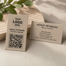 Papel Kraft Código QR | Logotipo Personalizado Míd