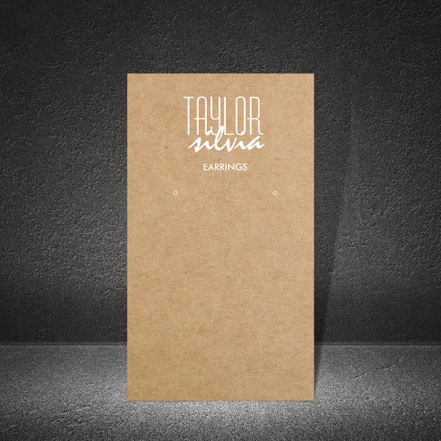 Cartão De Visita papel simples mínimo para o artesanato Enrelaçando (Criador carregado)