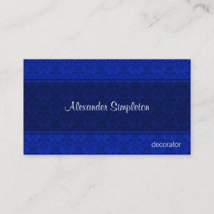 Cartão De Visita Papelaria Profissional Ornamental Damask Clássica