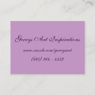 CARTÃO DE VISITA PAPOILAS PORTÁTEIS DA ARTE