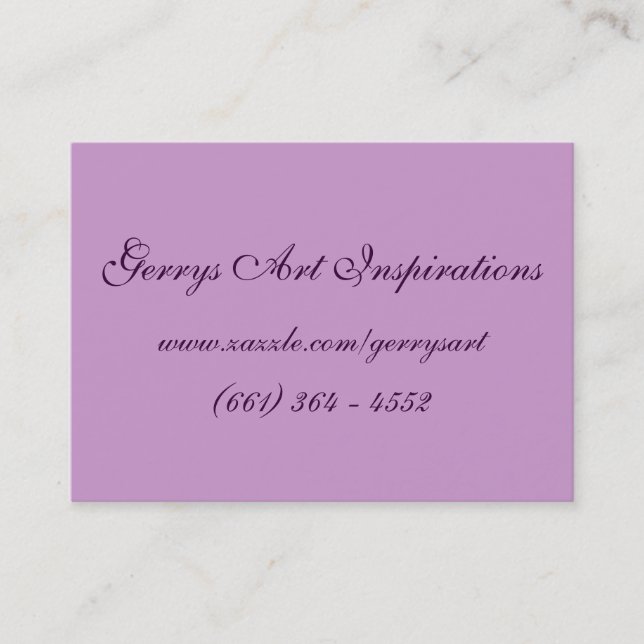 CARTÃO DE VISITA PAPOILAS PORTÁTEIS DA ARTE (Frente)