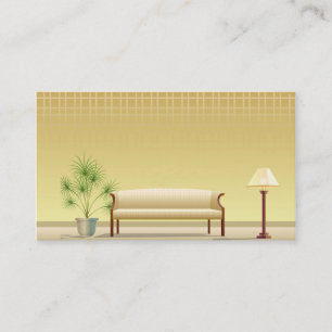 cartão de visita para a mobília