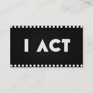 Cartão De Visita Para atores