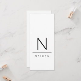 Cartão de Visita para Casamento Preto e Branco Mod