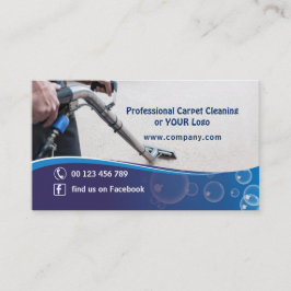 Cartão de visita para Empresa de Limpeza de Tapete
