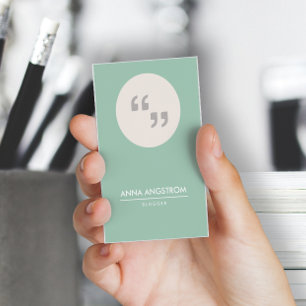 Cartão de visita para escritor ou blogueiro