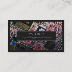 Cartão De Visita Para especialistas profissionais em informática ou