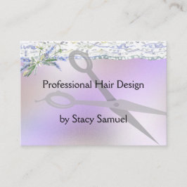 Cartão de visita para Lista de Cabelos em Lavanda