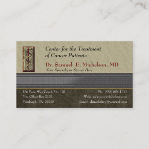 Cartão de visita para Médico de Elegância Comercia