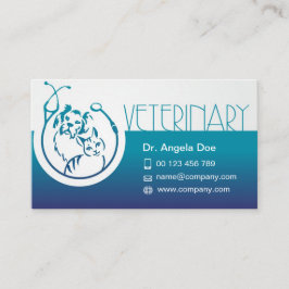 cartão de visita para médico veterinário
