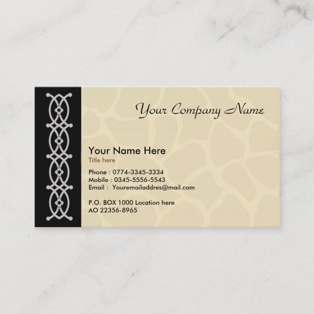 Cartão de visita para o artista (Frente)