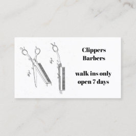 Cartão de visita para o barbeiro ou o cabeleireiro