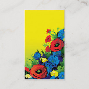 cartão de visita para o florista