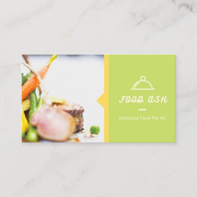 Cartão de visita para o restaurante.  (Frente)