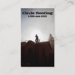 Cartão de visita para o Roofer/construção