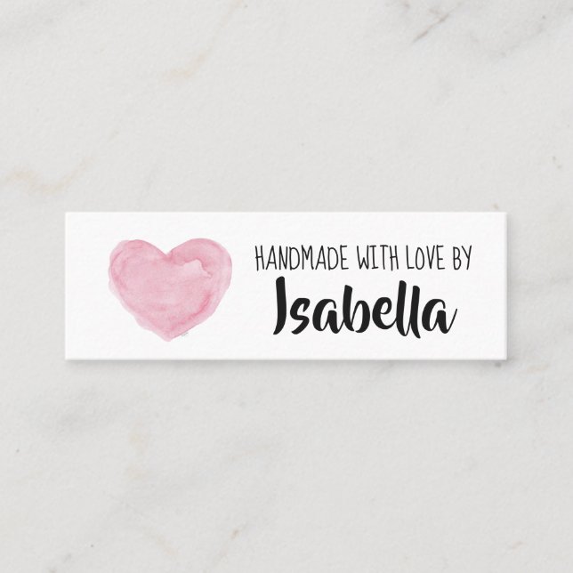 Cartão de visita para pequenas empresas artesanais (Frente)