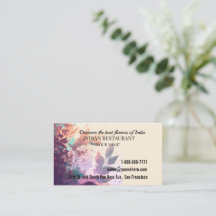 Cartão de visita para profissionais de negócios