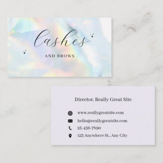 Cartão de Visita para Rainbow Lash & Brow | Ed