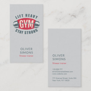 Cartão de visita para treinador de Malhações