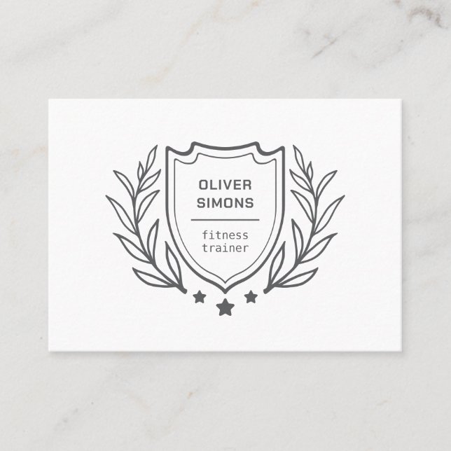 Cartão de visita para treinador de Malhações (Frente)