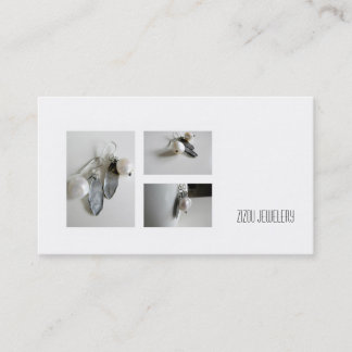 Cartão de visita para vendedores da jóia,
