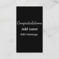 Parabéns adicionam nome mensagem simples formando