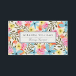 Cartão De Visita Paradise Floral Impressão<br><div class="desc">Mão pintada de design floral tropical por Shelby Allison.</div>
