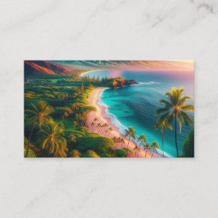 Cartão De Visita Paraíso Tropical da Ilha de Maui