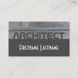 Cartão De Visita Parede de cinza arquitetônica elegante, dois tons