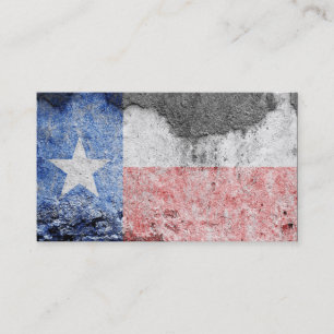 Cartão De Visita parede de tijolo da bandeira de texas