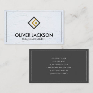 Cartão De Visita Parede Empilhada   Agente imobiliário   Construção