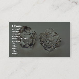 Cartão De Visita Pares de cubos de gelo