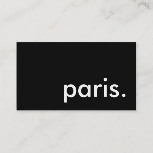 Cartão De Visita Paris.