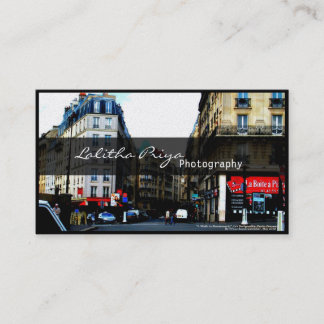 Cartão de visita parisiense da fotografia