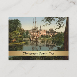 Cartão De Visita Parque de Tivoli, árvore genealógica de Copenhag
