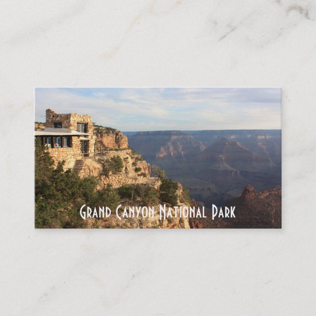 Cartão De Visita Parque Nacional Grand Canyon Souvenir (Frente)