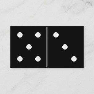 Cartão De Visita Parte do jogo dos dominós